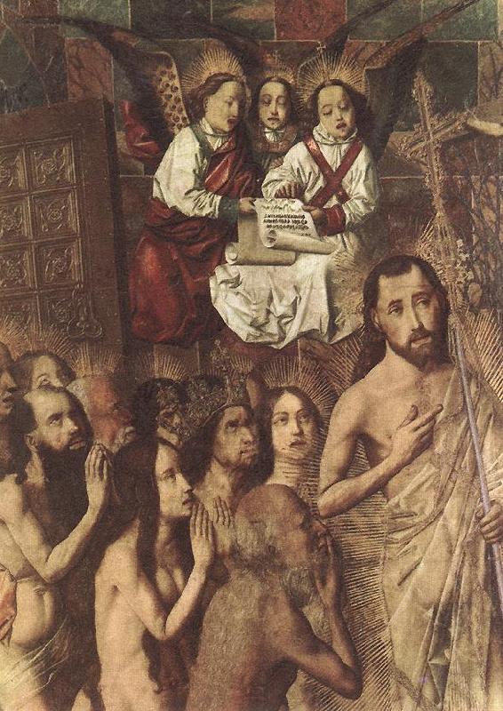 Bartolome Bermejo Christ Leading the Patriarchs to the Paradise (detail) Sweden oil painting art